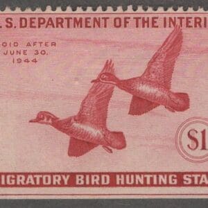 Scott# RW10 "DUCK STAMP" 1944 "DUCKS" UNUSED, NO GUM