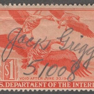Scott# RW11 "DUCK STAMP" 1944 "WHITE-FRONTED GEESE" USED