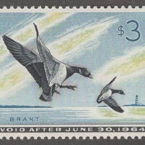 Scott# RW30 "DUCK STAMP" 1963 "BRANT DUCKS" MINT, NICELY CENTERED