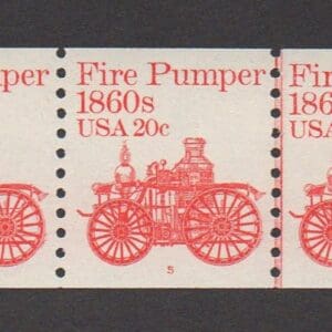Scott# 1908 "FIRE PUMPER" MNH PNC5, PLATE #5, NICELY CENTERED