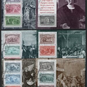 Scott# 2624-29 "VOYAGES of COLUMBUS SS (6) USED-FIRST DAY CANCELS