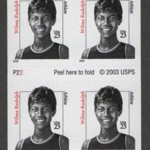 Scott# 3436d "WILMA RUDOLPH" UNFOLDED BOOKLET (10) P# P22