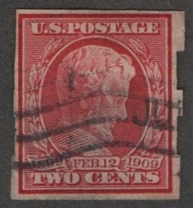 Scott# 368 "LINCOLN MEMORIAL ISSUE" USE-SCHERMACK TYPE III PERFS