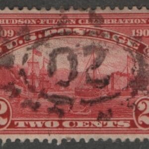 Scott# 372 "HUDSON FULTON" NUMERAL 20 DOUBLE OVAL CANCEL
