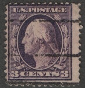 Scott# 376 "WASHINGTON" USED, BAR GRID CANCEL