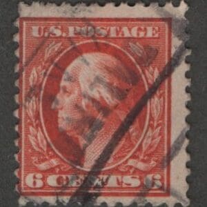 Scott# 379 "WASHINGTON" USED PERF 12, GALINA KANSAS BOX CANCEL
