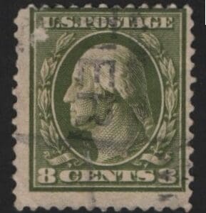 Scott# 380 "WASHINGTON" USED, LOCAL CANCEL * SEE DETAILS *