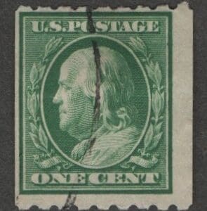 Scott# 390 "FRANKLYN" USED, NONDESCRIPT CANCEL