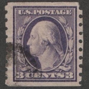 Scott# 394 "WASHINGTON" PERF 8.5, CIRCULAR CANCEL * SEE DETAILS *