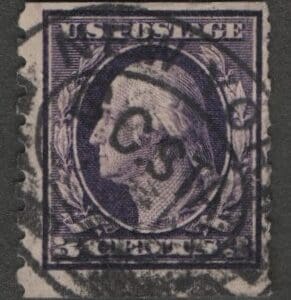 Scott# 394 "WASHINGTON" N.Y. DBL OVAL CANCEL * SEE DETAILS *