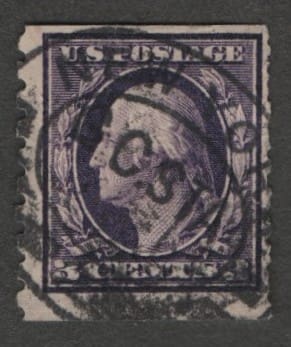 Scott# 394 "WASHINGTON" N.Y. DBL OVAL CANCEL * SEE DETAILS *