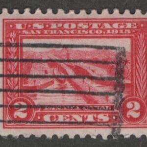 Scott# 402 "PANAMA CANAL" PANAMA PACIFIC, BAR GRID CANCEL