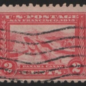 Scott# 402 PANAMA CANAL PAN PACIFIC, FLAG CANCEL, NICELY CENTERED