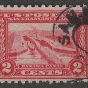 Scott# 402 "PANAMA CANAL" PANAMA PACIFIC, SAN DIEGO DBL OVAL