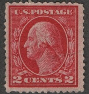 Scott# 406 "WASHINGTON" USED, LITELY CANCELLED, NICELY CENTERED