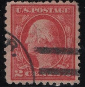 Scott# 425 "WASHINGTON" USED, PARTIAL CDS & WIDE BAR CANCELS