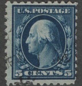 Scott# 428 "WASHINGTON" USED, NONDESCRIPT CANCEL, NICELY CENTERED