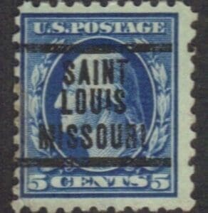 Scott# 428 "WASHINGTON" USED, PERF 10, SLW, ST. LOUIS PRECANCEL