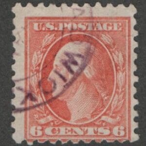 Scott# 429 WASHINGTON USED, PERF 10, WALDWICK, NJ DBL OVAL CANCEL