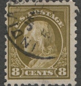 Scott# 431 "FRANKLIN" USED PERF 10, INDIANAPOLIS CDS CANCEL
