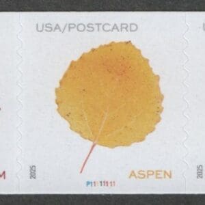 Scott# 5971-75 "VIBRANT LEAVES" MNH PNC5 PLATE# P11111111