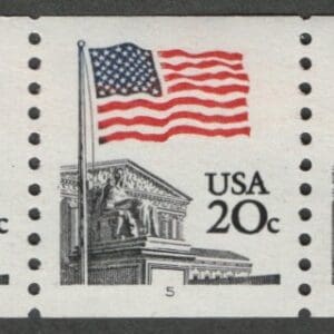 Scott# 1895 "FLAG OVER SUPREME COURT" MNH PNC(5) PLATE #5
