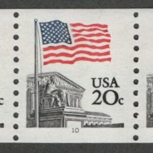 Scott# 1895a "FLAG OVER SUPREME COURT" MNH PNC(5) PLATE #10