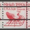 Scott# 1900a "SLEIGH" TRANSPORTATION SERIES PRECANCEL PNC5 P#5
