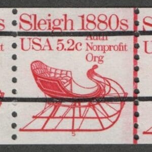 Scott# 1900a "SLEIGH" TRANSPORTATION SERIES PRECANCEL PNC5 P#5