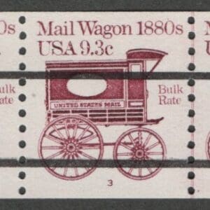 Scott# 1903A "MAIL WAGON" MNH PRECANCEL PNC5 PLATE # 3, NICELY CENTERED
