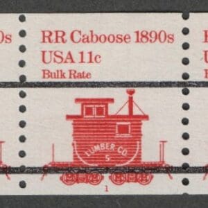 Scott# 1905A "CABOOSE" MNH PNC(5) STYLE 2 PRECANCEL, PLATE #1