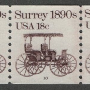Scott# 1907 "SURREY" MNH PNC5, PLATE # 10, NICELY CENTERED