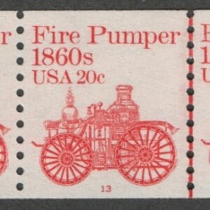 Scott# 1908 "FIRE PUMPER" MNH PNC5, PLATE #13, NICELY CENTERED