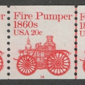 Scott# 1908 "FIRE PUMPER" MNH PNC5, PLATE #16, NICELY CENTERED