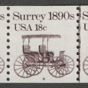 Scott# 1907 "SURREY" MNH PNC5, PLATE # 8, NICELY CENTERED