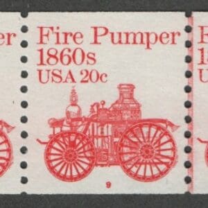 Scott# 1908 "FIRE PUMPER" MNH PNC5, PLATE #9, NICELY CENTERED