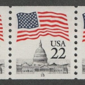 Scott# 2115 "FLAG OVER CAPITAL" MNH PNC5 PLATE#15 NICELY CENTERED