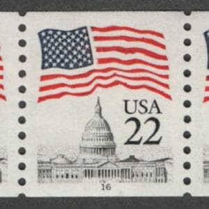Scott# 2115 "FLAG OVER CAPITAL" MNH PNC5 PLATE#16 NICELY CENTERED