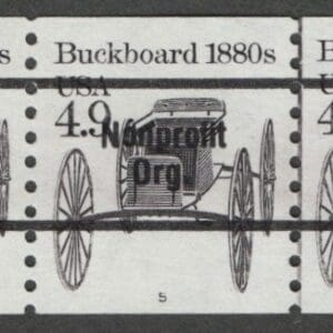 Scott# 2124a "BUCKBOARD" MNH PRECANCEL PNC5, PLATE # 5, NICELY CENTERED