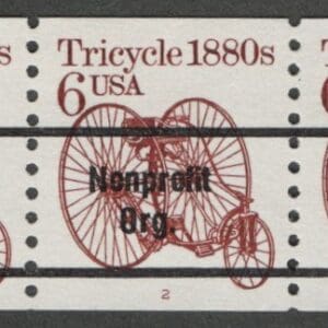 Scott# 2126a "TRICYCLE" MNH PRECANCEL PNC5. PLATE# 2, NICELY CENTERED
