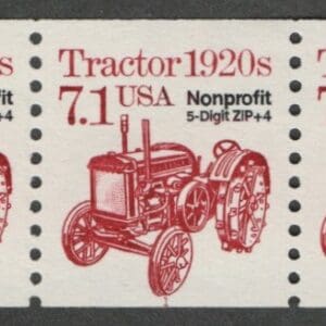 Scott# 2127b "TRACTOR - NON PROFIT + ZIP" MNH PNC5, PLATE#1