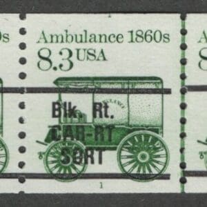 Scott# 2128a "AMBULANCE" BULK RATE PRECANCEL MNH PNC5, PLATE# 1