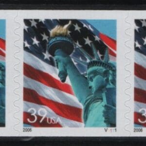 Scott# 3983 "LADY LIBERTY & FLAG" MNH DIE CUT 8.50 PNC5, PLATE# V1111