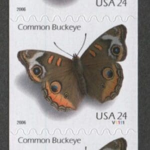 Scott# 4002 "COMMON BUCKEYE" MNH S/A PNC7, PLATE # V1111