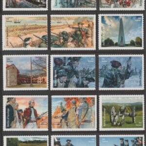 Scott# 5977 "BATTLEFIELDS of the AMERICAN REVOLUTION" SINGLES(15)