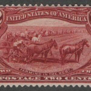 Scott# 286 "TRANS-MISSISSIPPI - FARMING IN THE WEST" SINGLE, MNH
