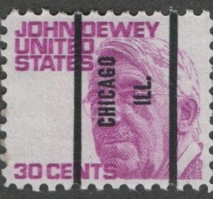 Scott# 1291 "JOHN DEWEY - EDUCATOR" MNH, CHICAGO. ILL. PRECANCEL