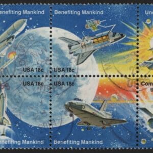 Scott# 1912-19 SPACE ACHIEVEMENTS USED BLOCK (8) NICELY CENTERED