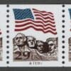 SCOTT 2523A "MT RUSHMORE" MNH DARK BROWN, PNC5 PLATE # A11111