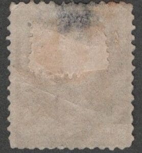 Alternative view of Scott# 253 "JACKSON" USED, NO WATERMARK, REGISTRATION CANCEL
